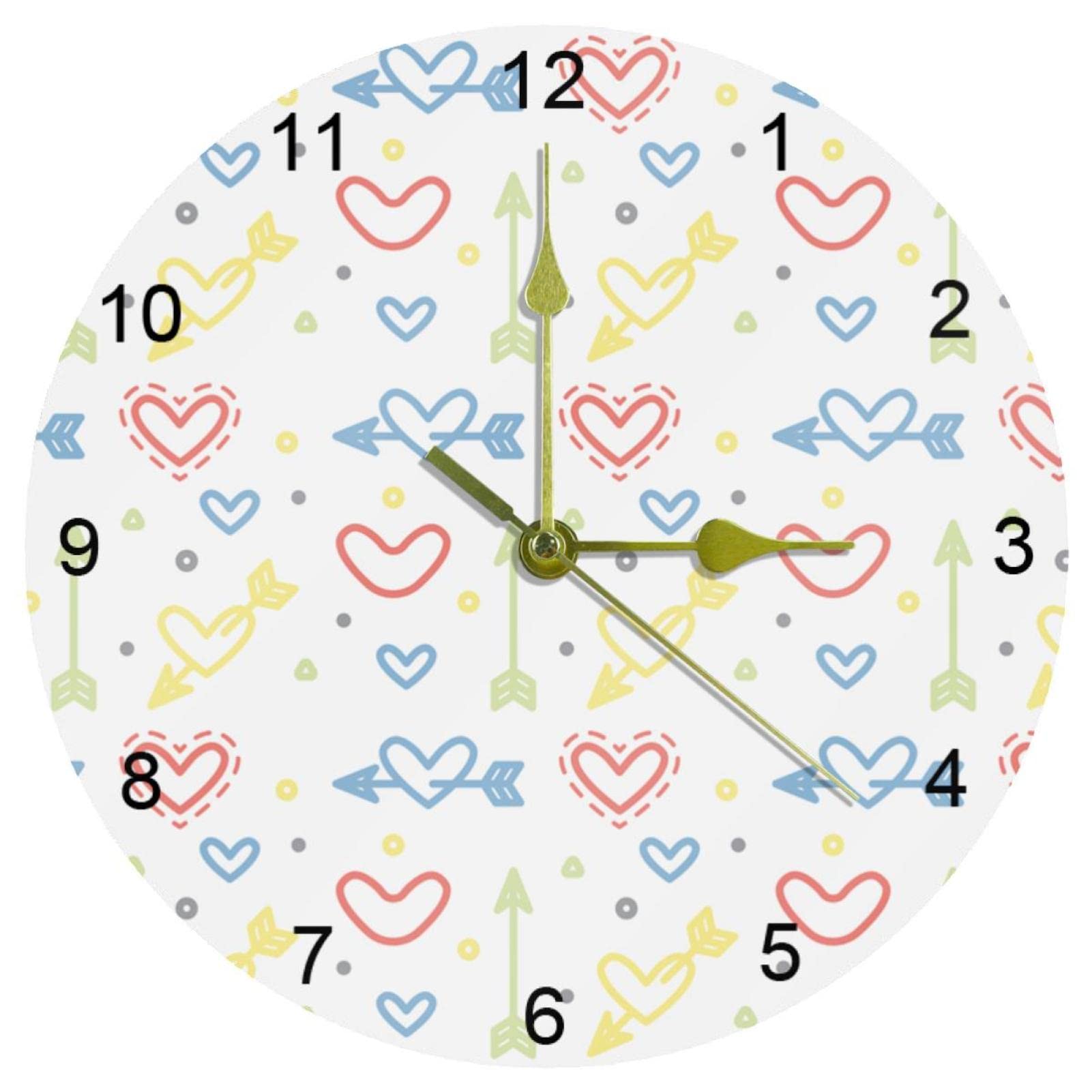 Horloge murale à quartz silencieuse pour cuisine et salon moderne