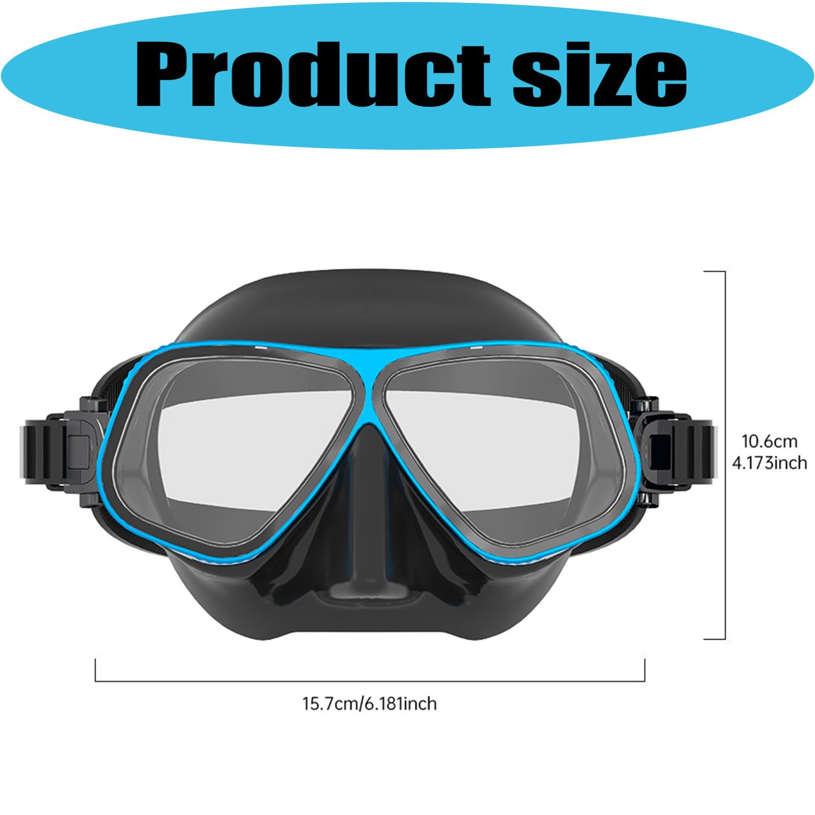 Gafas de natación impermeables con revestimiento de lentes, gafas de buceo para jóvenes y adultos, sellado cómodo, equipo deportivo de buceo