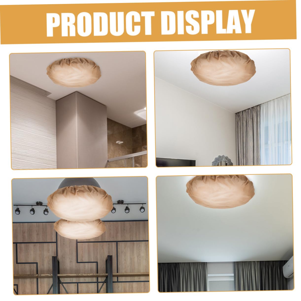 HOMOCONO Lampshade Shade Diffuser Sock Ceiling Light Fixture Cover for Hotel Eye-protecting