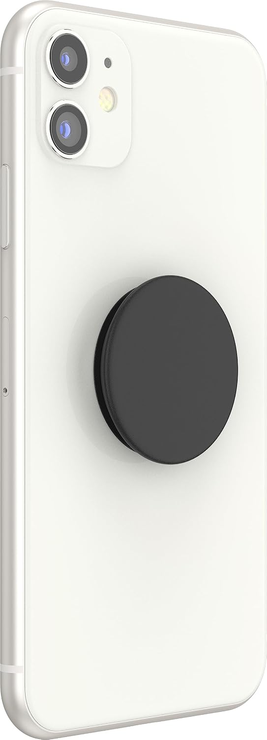 PopSockets: PopGrip with Swappable Top for Phones and Tablets - Black