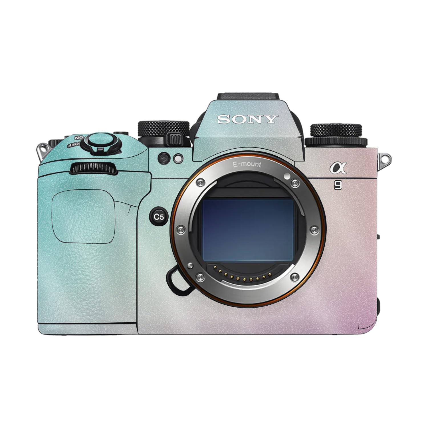 Glossy Glitter Camera Skin Compatible with Sony Alpha 9 III (2024) - Vivid Fog - Premium 3M Vinyl Protective Wrap Decal Cover - Easy to Apply | Crafted in the USA by MightySkins