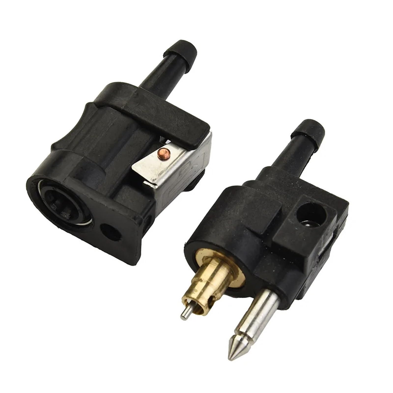 Ricambi auto Parti connettore linea carburante 3,3x2,1 cm maschio femmina raccordi in plastica neri per motore fuoribordo