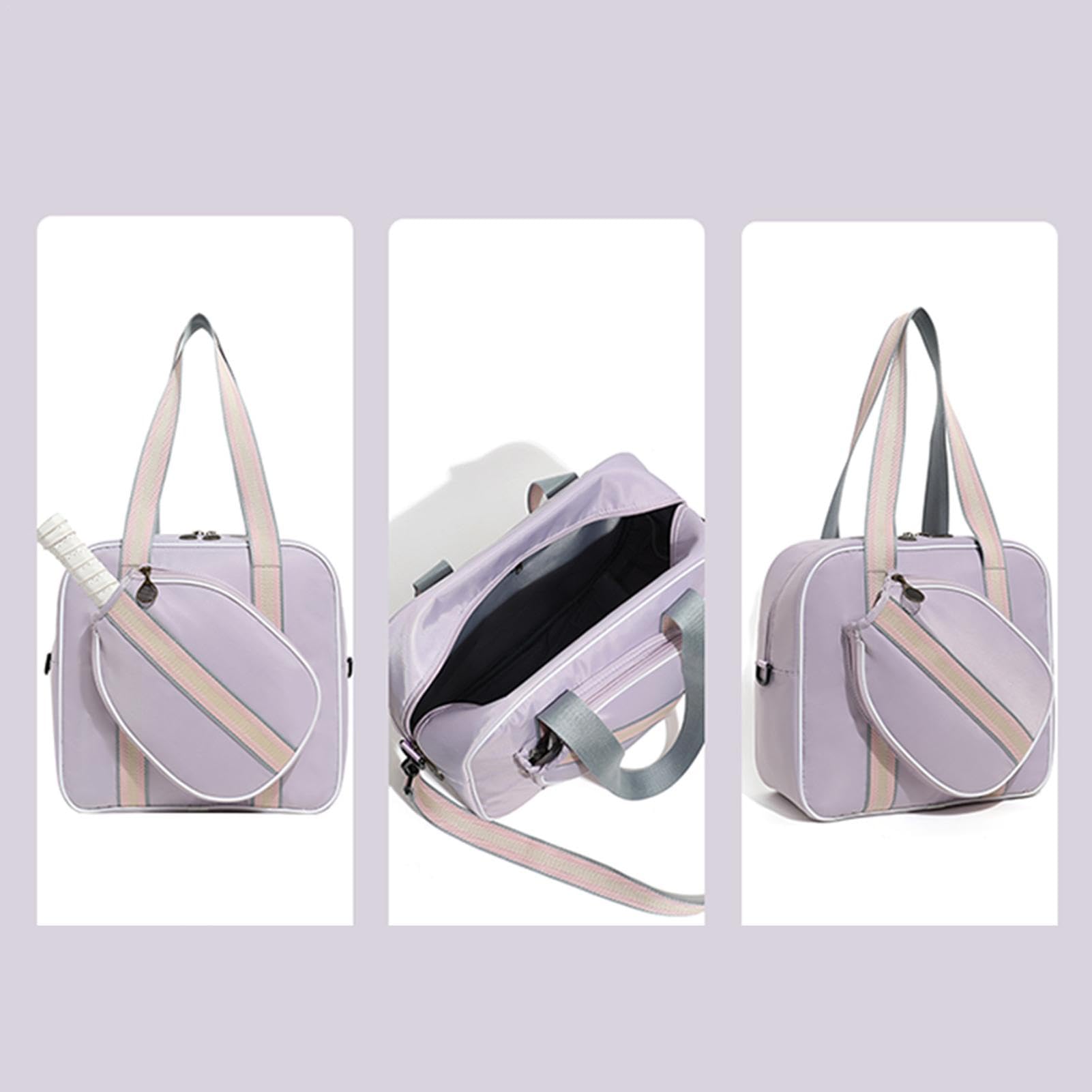 Generisch Borsa a tracolla da tennis, borsa a tracolla da tennis, borsa per racchette da badminton, grande borsa per attrezzatura da tennis, borsa impermeabile con tracolla, elegante per uomo e donna