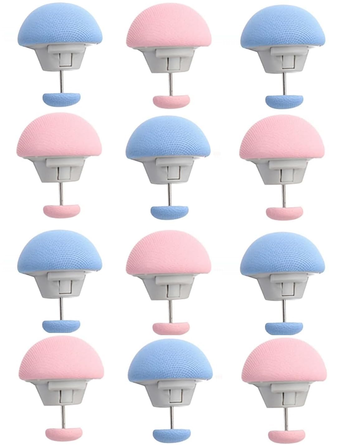 Mushroom Blanket Clips, Non-Slip Duvet Cover & Comforter Fasteners, Quilt Holder Clips, One-Key Unlock Bedding Accessories (Random Color) (Pack of 12)-image-29