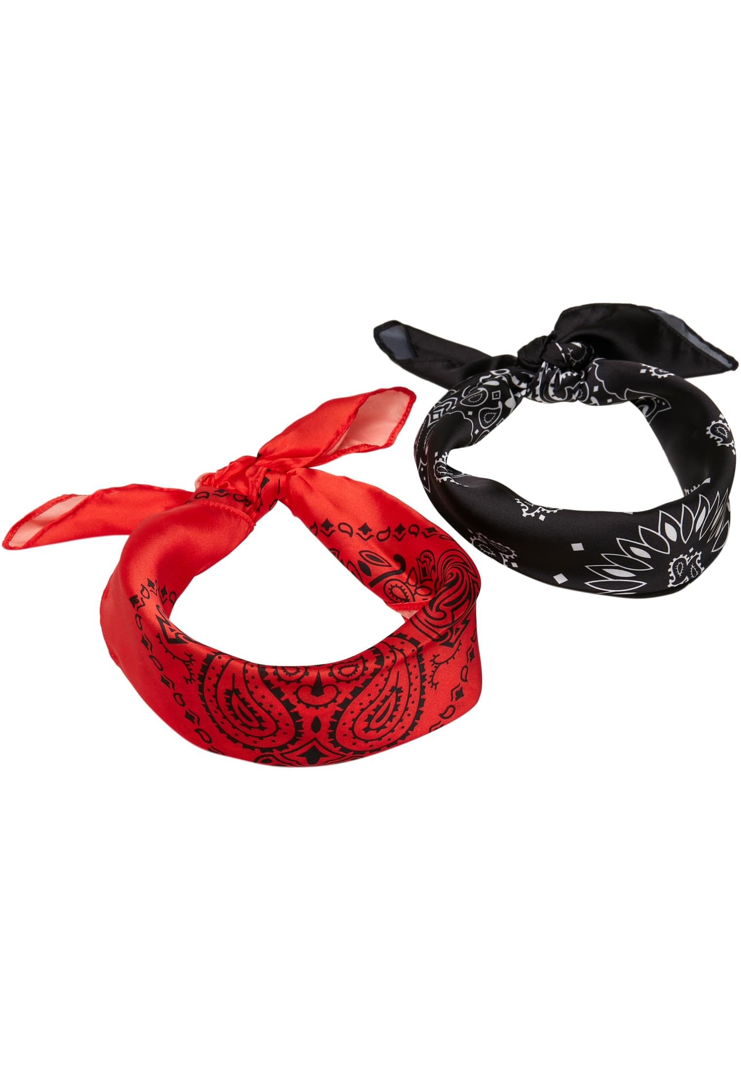 Urban Classics Unisex satin 2 pack bandana. - - One Size