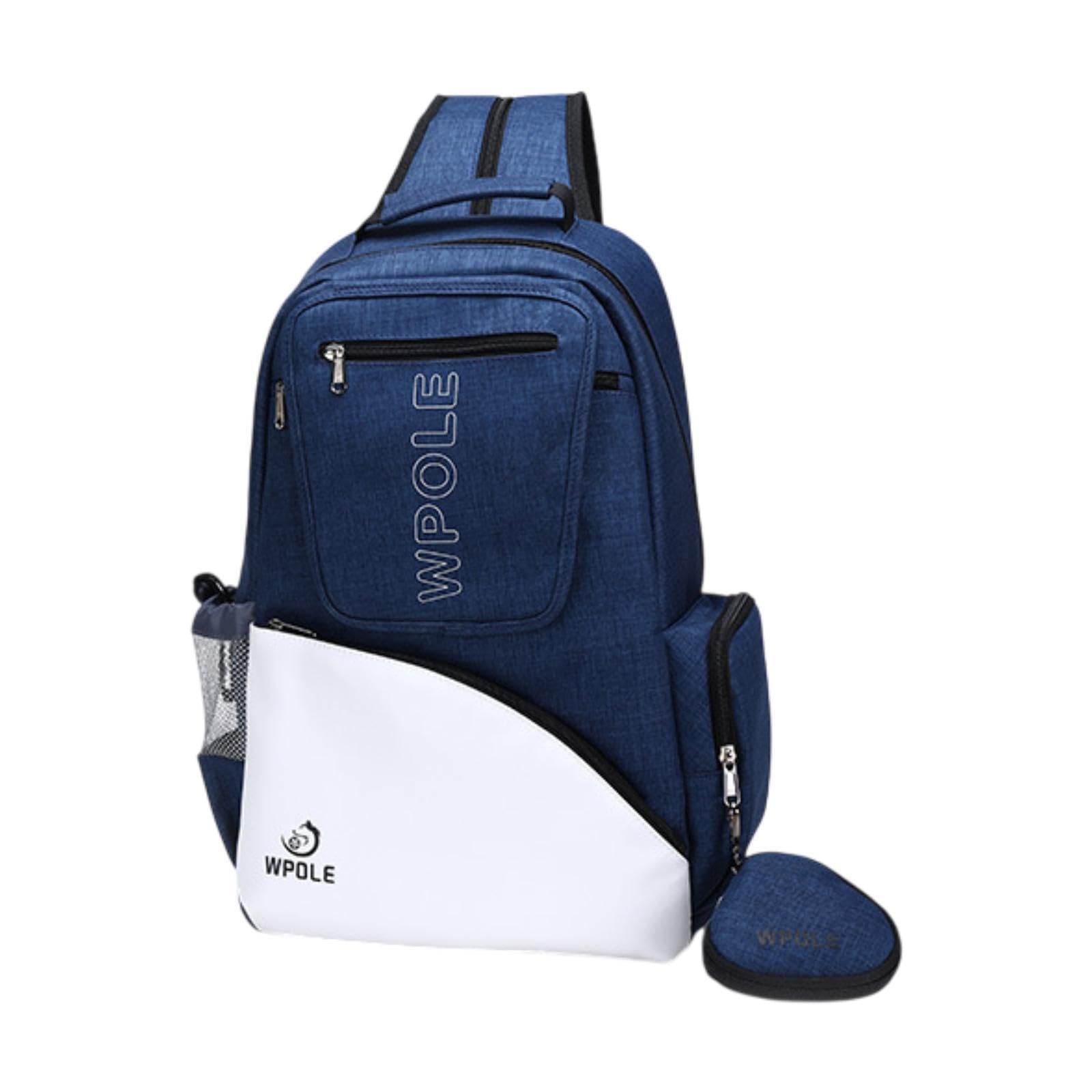 Zaino Tennis Tavolo Custodia Racchetta Borsa Portaoggetti Copri Racchetta Protezione Realizzato in Tessuto Oxford Impermeabile Resistente All’usura