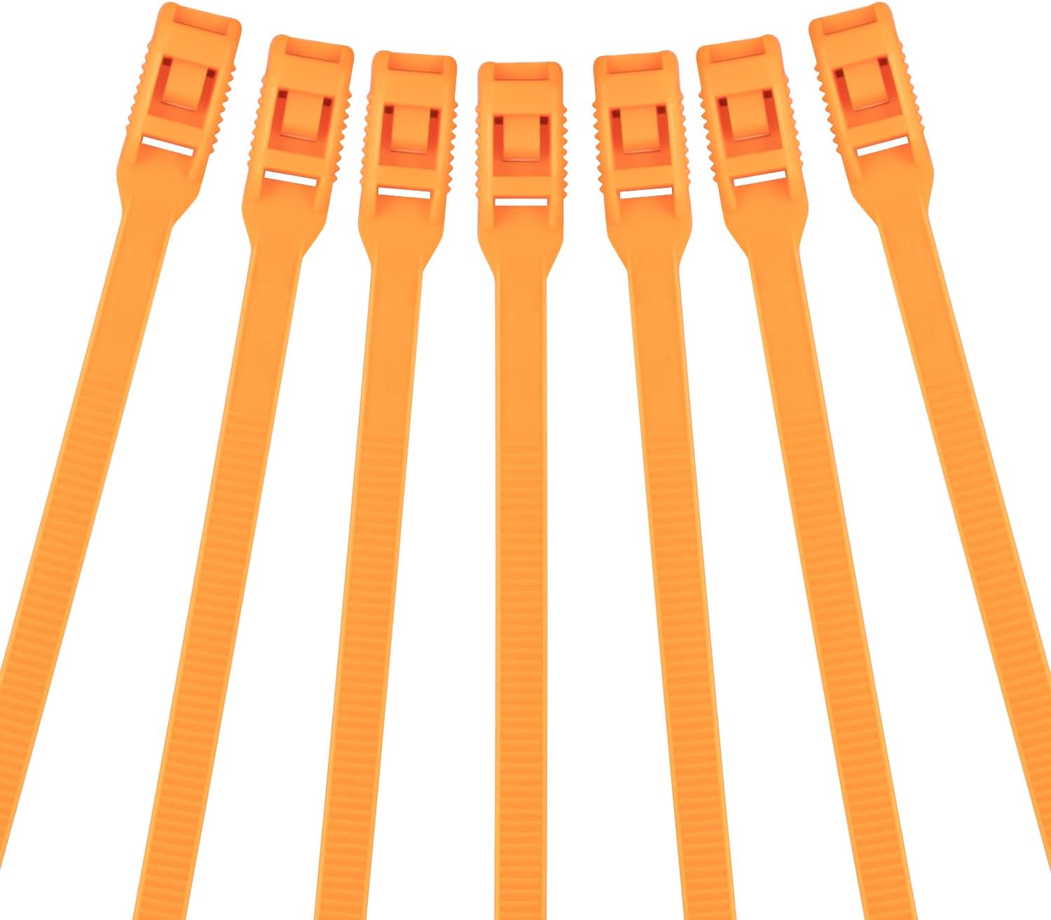 XINGO 100PCS 14 inch Double Lock Cable Zip Ties Heavy Duty