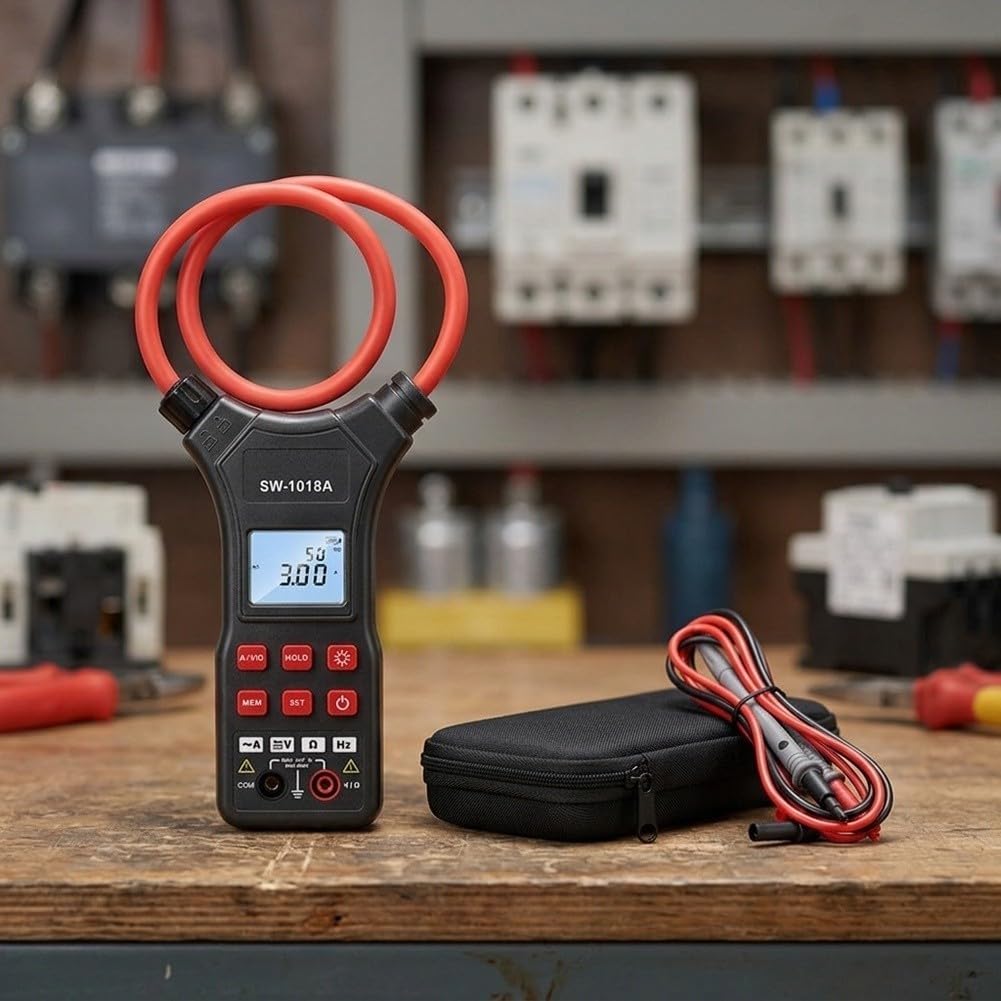 Multimètre numérique avec bobine flexible pour espaces restreints