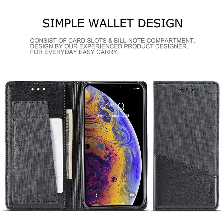 Étui portefeuille iPhone 16 marron idéal pour voyager léger - 2