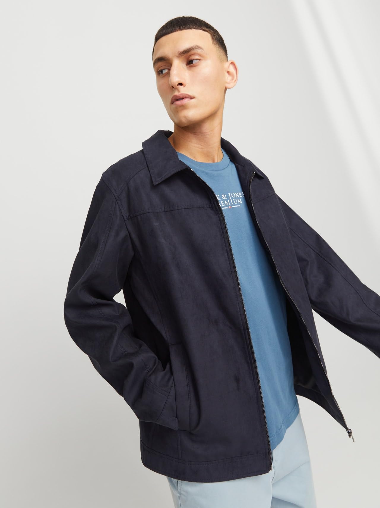 Jack&JONES JJEDYLAN Shacket NOOS męska krótka kurtka, Jet Black, XL, Jet Black, XL