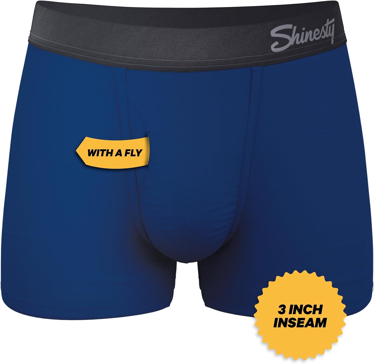 Shinesty Ball Hammock Mens Trunk Underwear with Pouch for Balls, Ultra Soft, Moisture-Wicking, Modal Underwear, 3-Inch Inseam
