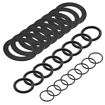 25076RP O-Ring Rubber Gasket Washers Kit L-Shape O-Ring for 1.5" Fittings Compatible with Intex Pool Plunger Valves 28633 28635 28621 10747 25006 25010 Replace 10745 10262 102558SETs=24PCs