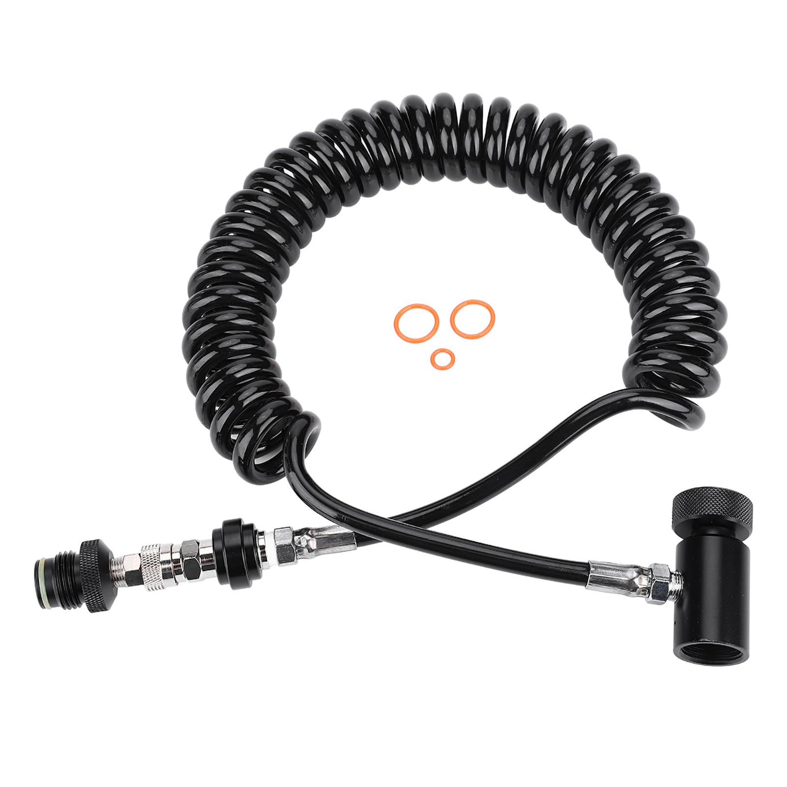 EIMSOAH Paintball Hose Remote Coil Line, Paintball Marker Remote Coil Cylinder Connection Valve Hose Corrugated Hose