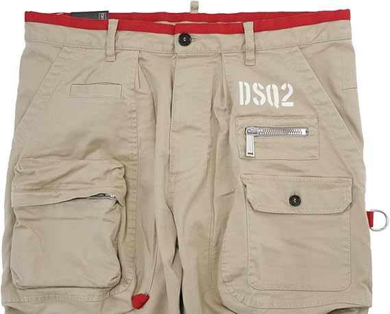 DSQUARED2 カーゴパンツ 46 DSQUARED2】SEXY CARGO PANTS カーゴパンツ カーキ SS24 (D