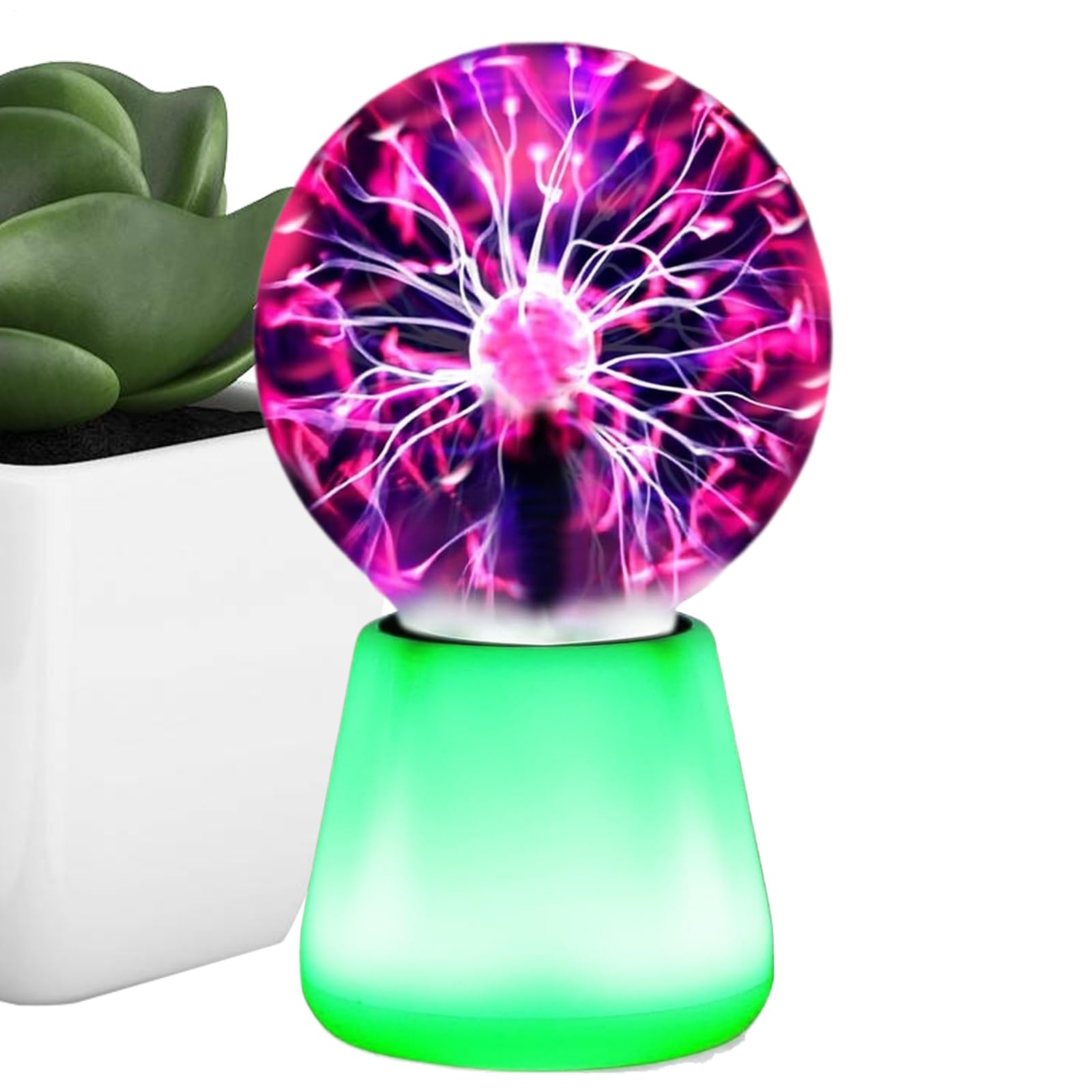Bola De Plasma LED De 7 Colores, Globo Táctil Interactivo - Alimentado Por USB, Táctil, Ambiente Único, Resistente, Lámpara Decorativa | Confiable Para El