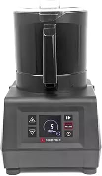 Sammic KE-4V Food Processor and Emulsifier, 4.65 Qt Bowl, Benchtop Unit with Variable Speeds, Force Control System, Pulse Function, Commercial Food Prep, 120V