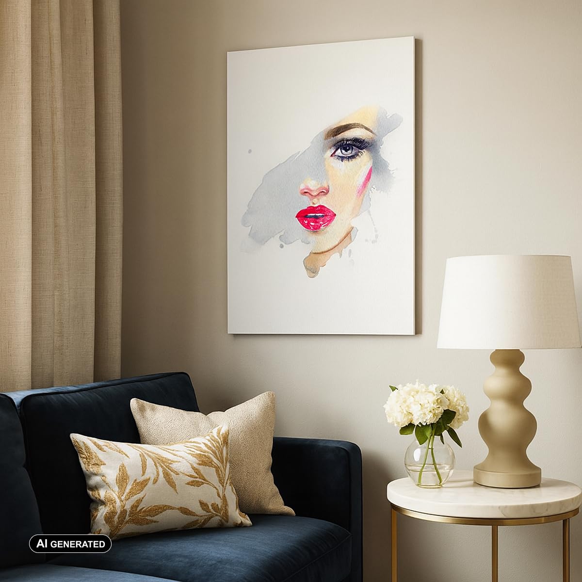 ARTTOR Lienzo Decorativo 80x120 cm Moderno Vertical Personas Moda - 4891
