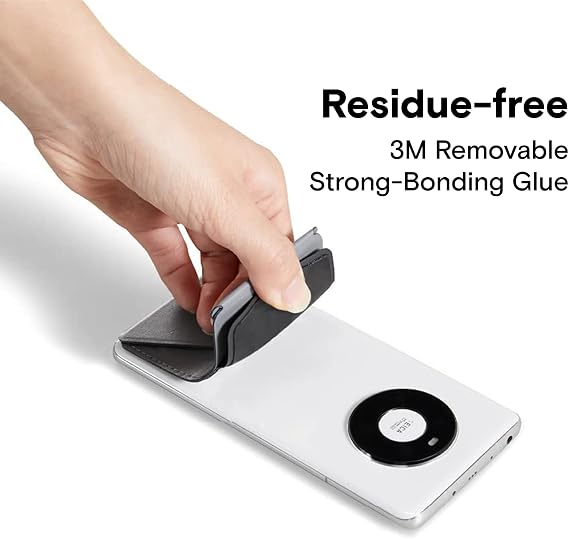 MOFT Adhesive Card Holder for Android, iPhone and Most Smartphones, 2 Viewing Angles, Slim Phone Stand (Cool Gray)