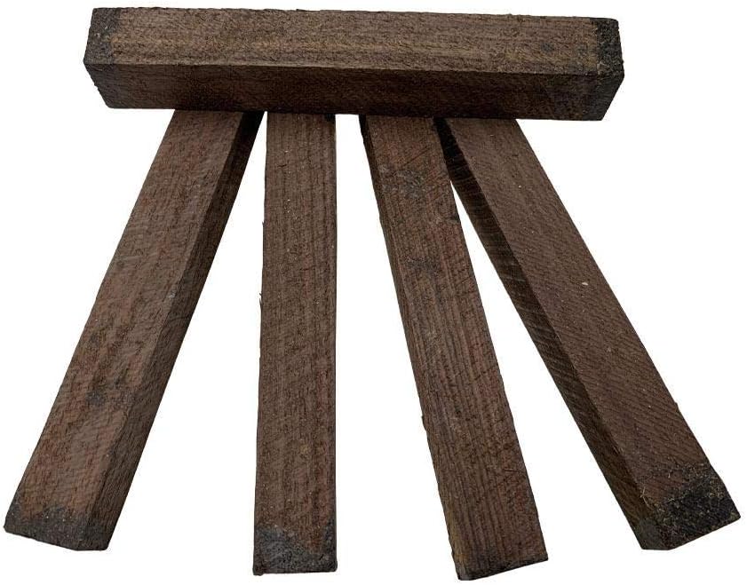 Exotic Wood Zone's Pack of 5 Rare Exotic East Indian Rosewood Square Pen Blank for Turning, Measuring 3/4 x 3/4 x 6 Inches