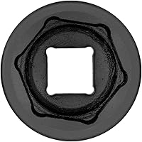 Vista 3 de Jetech 3/4 pulgadas 1.575 in enchufe de impacto estándar, hecho con acero de aleación de molibdeno cromado, tratado térmicamente, diseño de 6