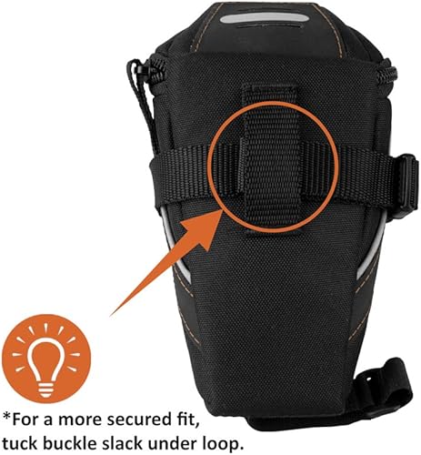 Vista 6 de BV, Bolso para asiento de bicicleta ajustable con correa