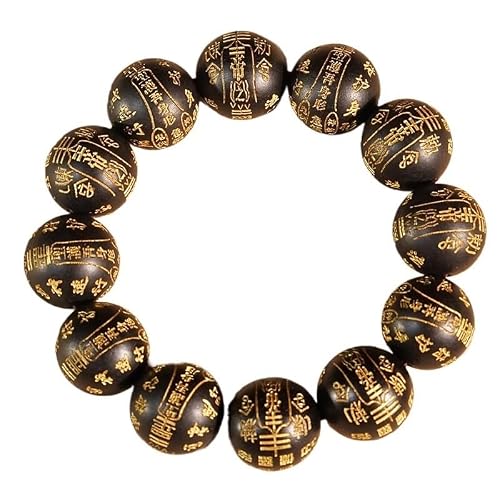 Bracelet De Perles De Prière En Bois De Santal Violet, Ébène, Noir, Peint