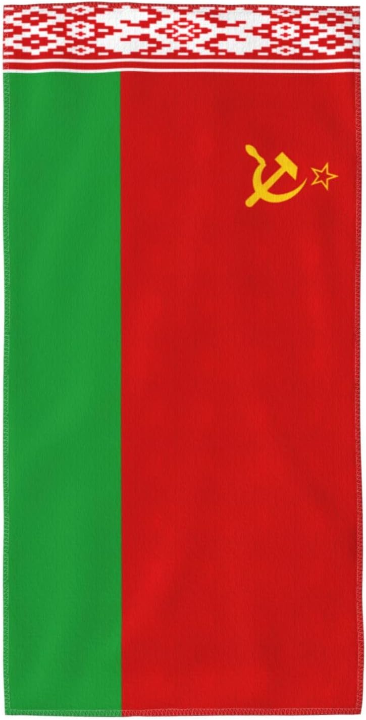 Flag of Belarus Print Hand Towels for Kitchen, Decorative Bathroom Towels Decor Farmhouse Cute for Men Women Gifts