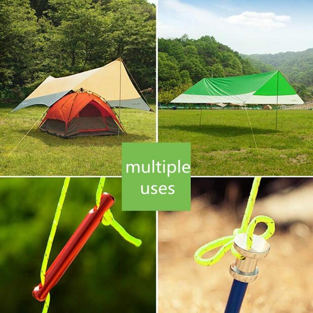 SKYPRO Reflektierende Abspannleine für Zelte, 1,8 mm Durchmesser, Nylon, Grün, Leine, Zeltleine, Festmachen von Zelten (Securing Tents) Sonstiges