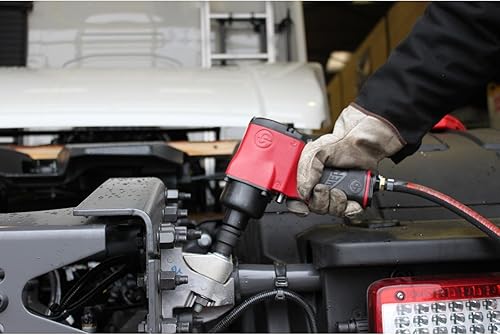 Miniatura 3 de Chicago Pneumatic CP6500-RSR Llave de impacto de aire de 12 pulgada, rojo, acero de aleación, martillo doble, lubricación de baño de aceite