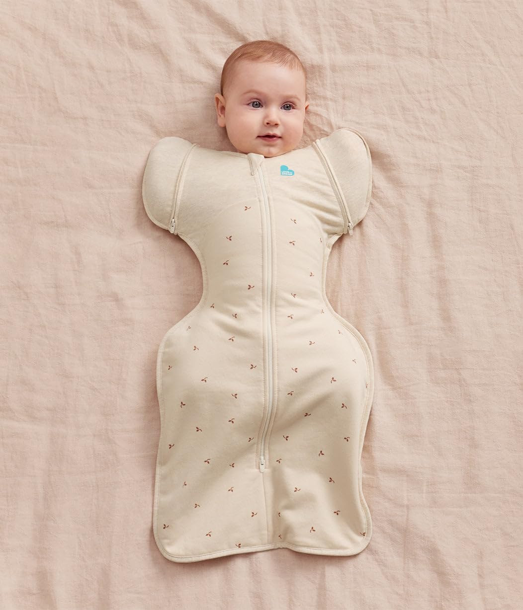 Love To Dream Swaddle UP Übergangspucksack, Baby-Schlafsack, Ganzjahres-Baumwollfleece, hilft Baby sanft und sicher beim Übergang,