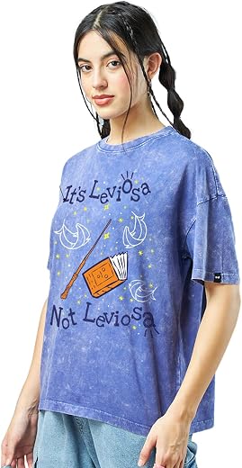 Bewakoof Women's Cotton Printed Oversized Fit Half Sleeve Round Neck T-Shirt | Casual wear | Streetwear | Oversized Tshirt...
