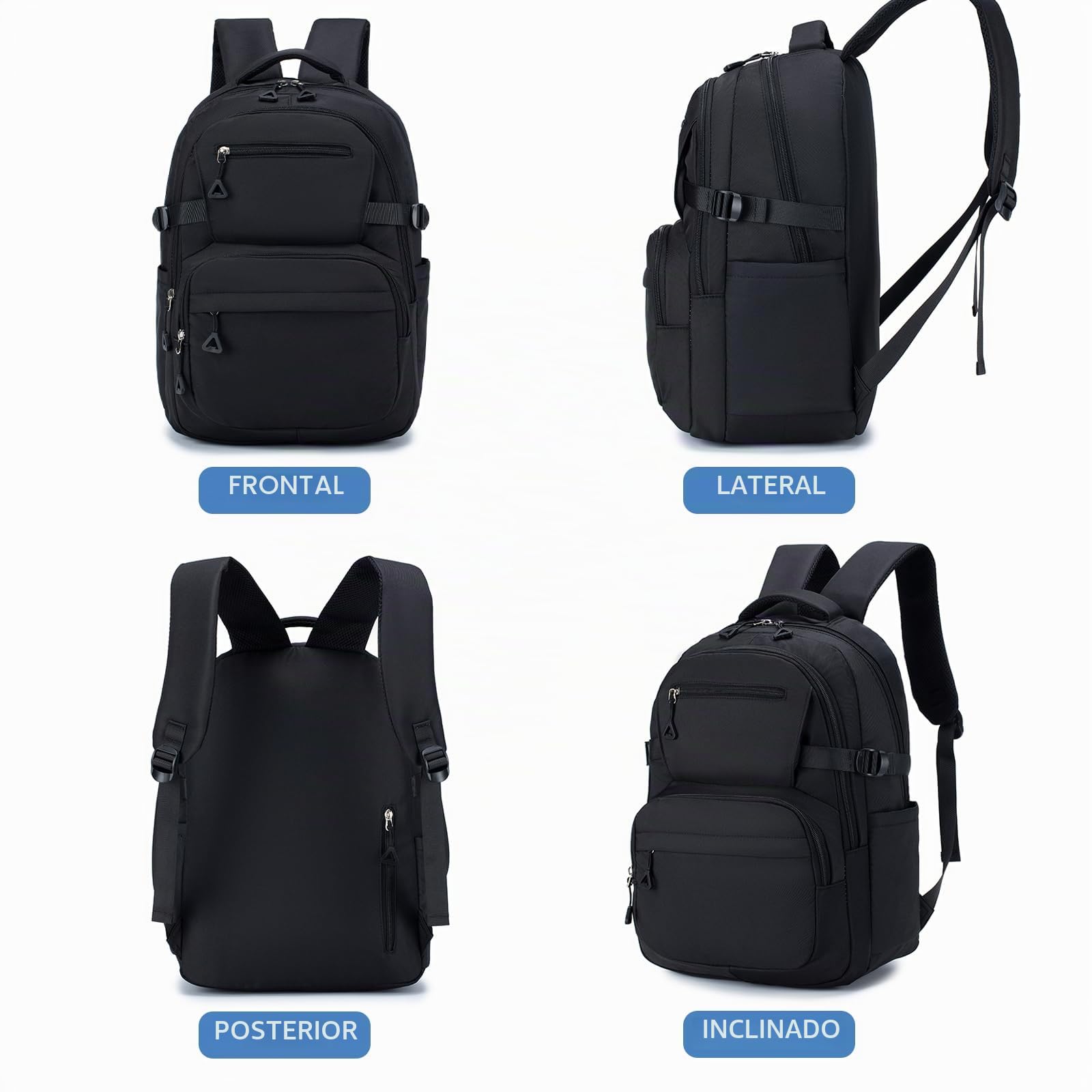 YOODI Mochila Cabina Avion 40x30x15 British Airways Impermeable Mochila Viaje Mochilas Escolares Equipaje de Mano Mochila Portatil 14 Pulgadas Travel Backpack para Mujer Hombre Universidad