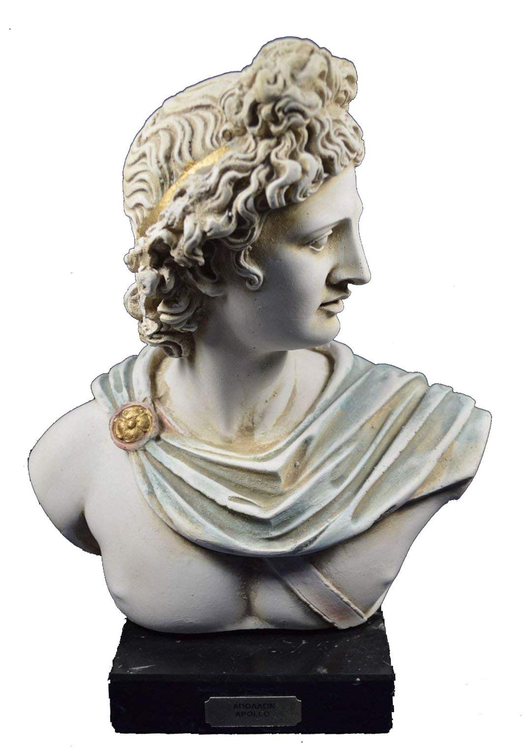 ARDOUR VAN Apollo - Escultura Busto antiguo dios Griego de sol y poesía Gran artefacto