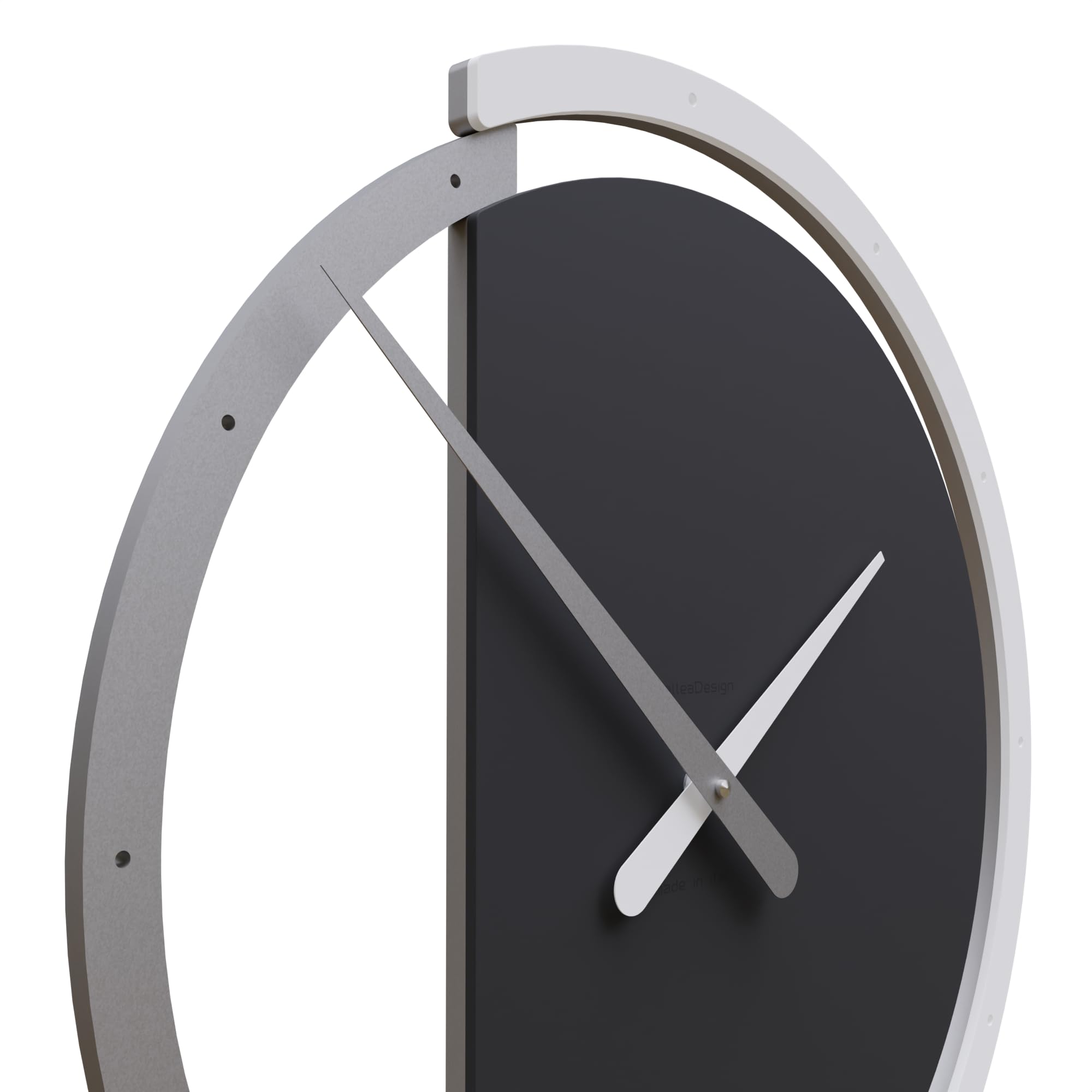 CalleaDesign 45 cm Wanduhr Zaki schwarz