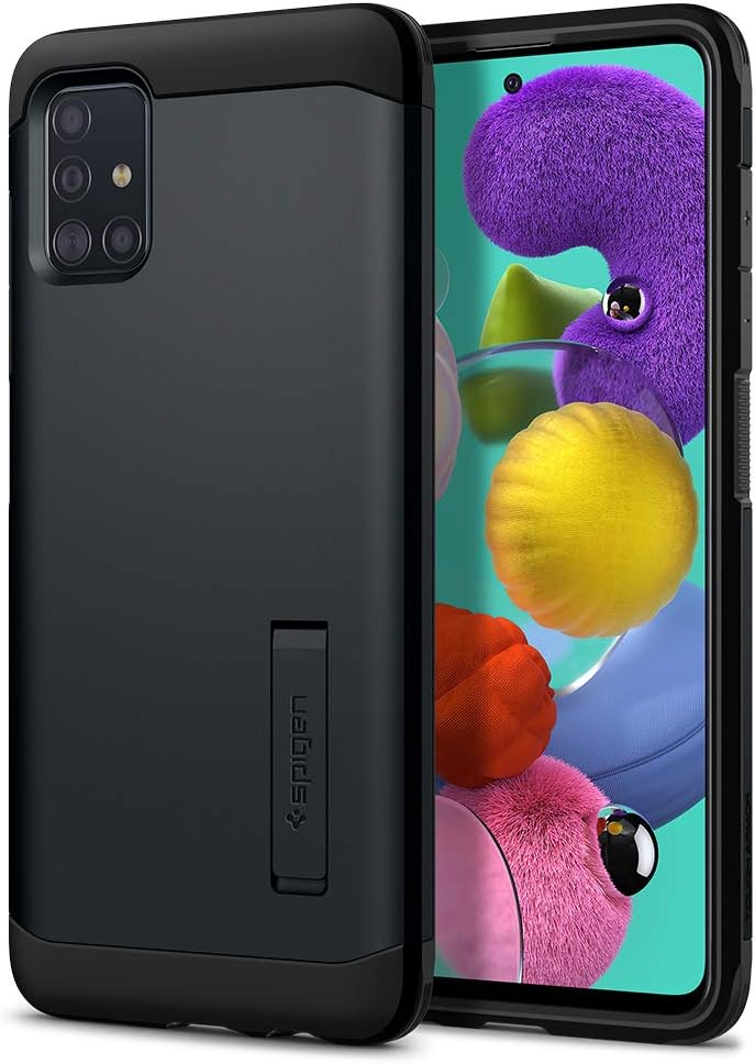 Spigen Tough Armor Case Compatible with Samsung Galaxy A51 - Metal Slate