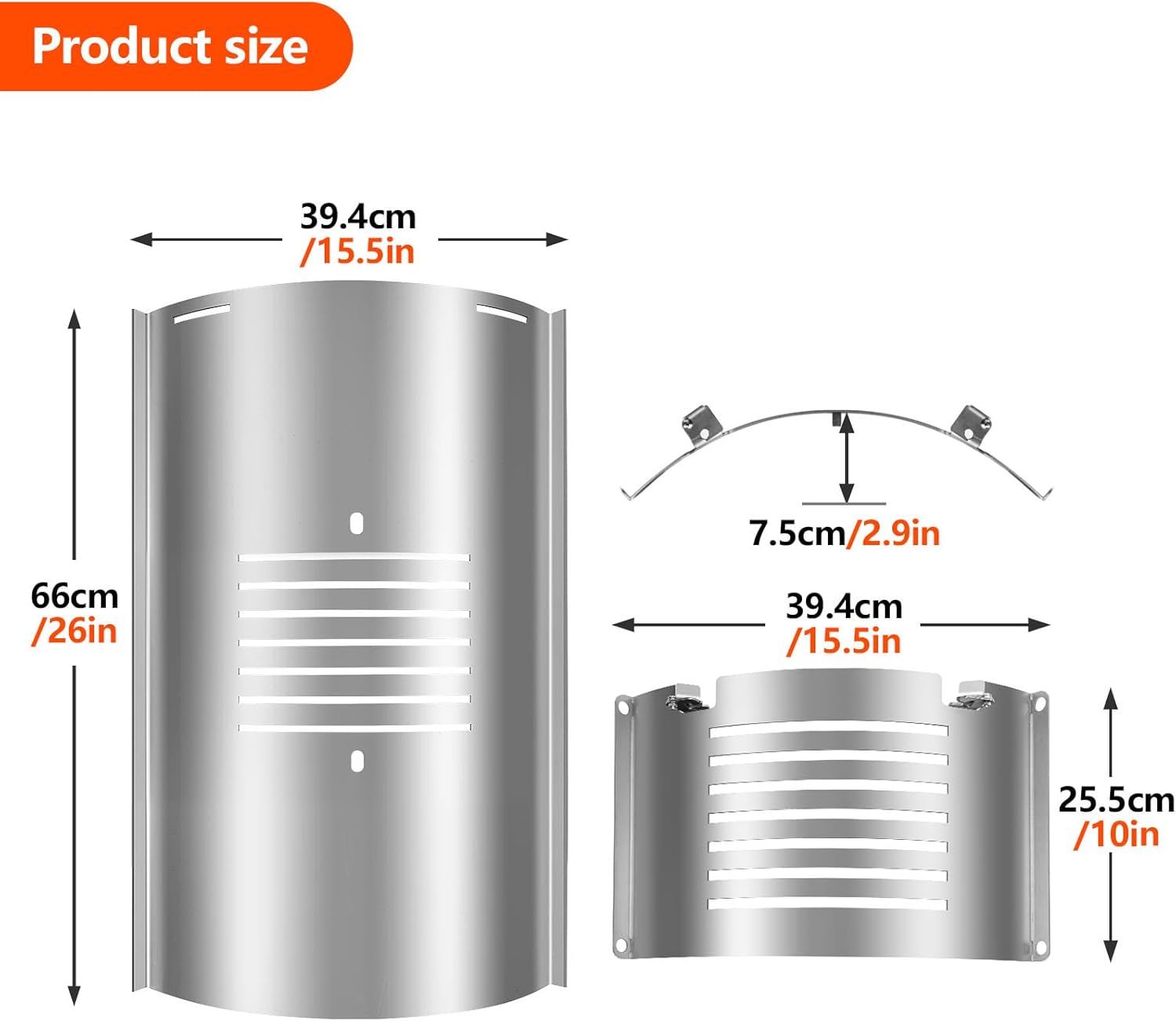 Flame Broiler Kit for Pit Boss PB820 PB850 Series Pellet Grills, Adjustable Flame Broiler Slide Cover and Bottom Kit Grill Replacement Parts for Pit Boss 820D3, 850PS2 and More Pit Boss PB820 Series