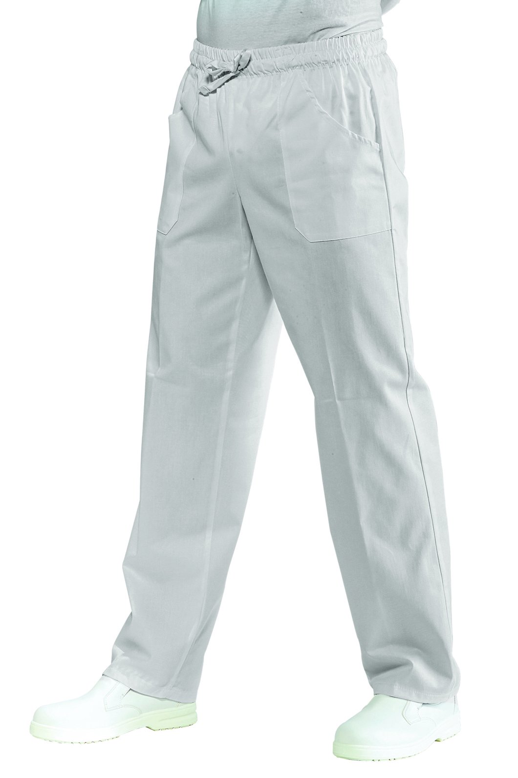 Isacco - Pantalones de trabajo unisex Robinson, color blanco