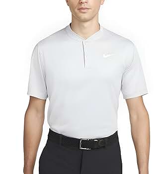 NIKE - NIKE GOLF NK Dry Victory Blade★ナイキ ビクトリー Nike Men's Dri-fit Victory Blade Polo Light Grey | White