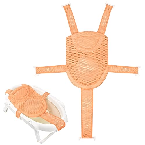 Miniatura 9 de Colorlife Asiento de Baño para Bebé con Malla de Apoyo, Cojín de Apoyo para Baño Infantil, Cómodo Ajustable Antideslizante de Tres Puntos para Baño