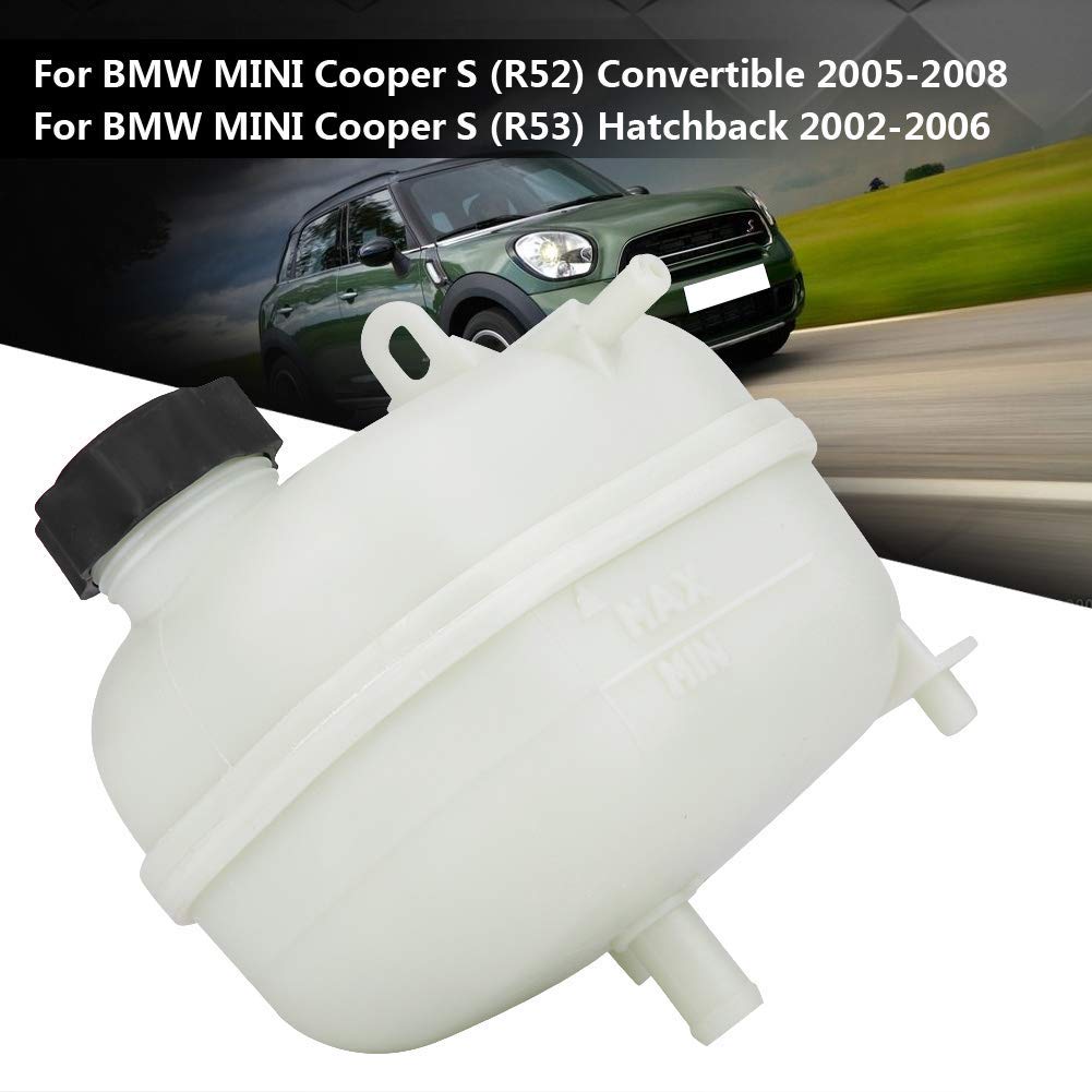 Auto Ausgleichsbehälter, Ausdehnungsgefäß Motor, Kühlerausgleichsbehälter Automotor Kühlmittel Ausgleichsbehälter Vorsatzflasche mit Deckel für MINI R52 R53 S 17137529273