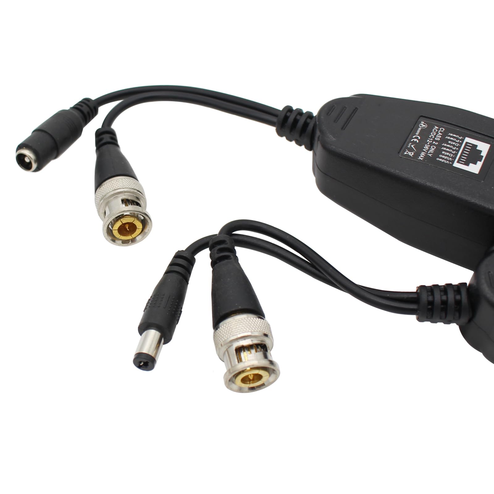 Coax Cable To Ethernet Adapter SGUESIKR Pair BNC To RJ45 Passive