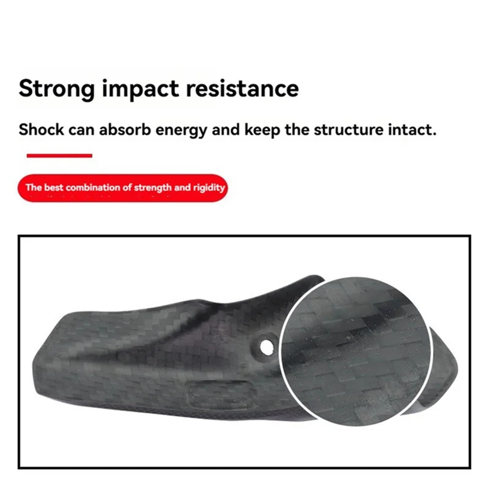 Cubierta de Escape de Motocicleta Silenciador de Escape de Fibra de Carbono para Motocicleta, Protector térmico, Compatible con BMW R1250GS, R1200GS y R1200GS. Protector de Tubo de Escape