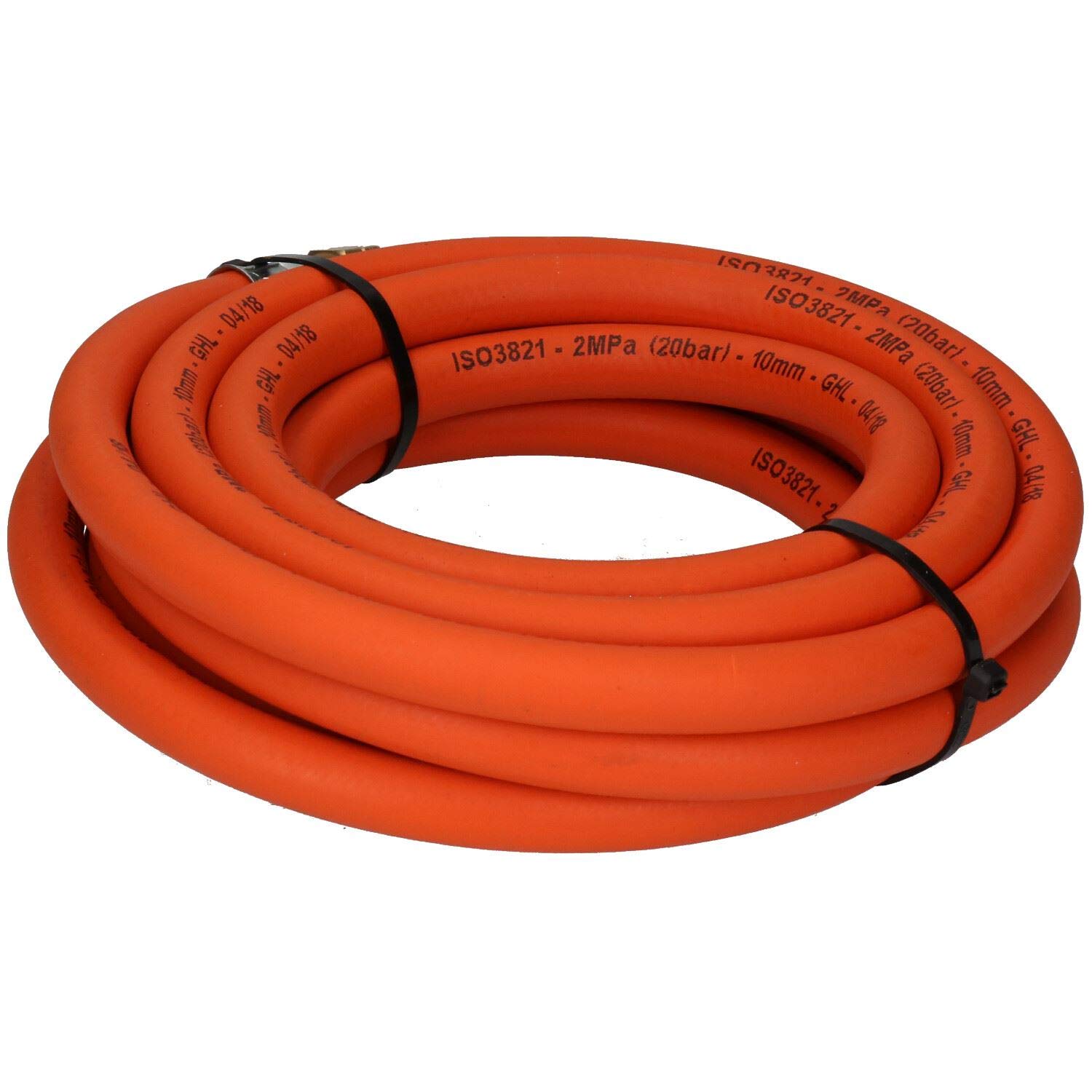 Tubo flessibile in gomma per tubo flessibile singolo propano per taglio e saldatura, 5 m 3/8" BSP Gas