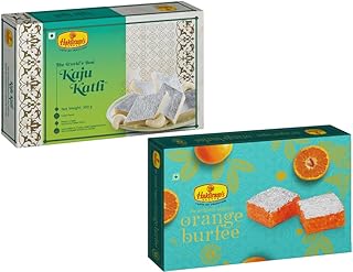 Haldirams Nagpur Kaju Katli(500gm) and Orange Burfee(500gm) Combo