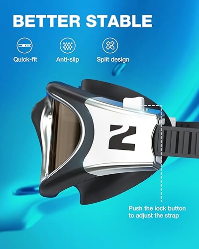 Miniatura 6 de ZIONOR Gafas de natación G1 ULTRA fotocromáticas polarizadas para hombres y mujeres