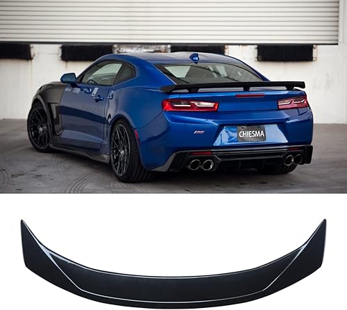 Alerón trasero apto para Chevy Camaro LS LT1 LT SS RS ZL1 2016-2024 alerón de maletero ABS estilo fibra de carbono pintado alerón trasero alerón