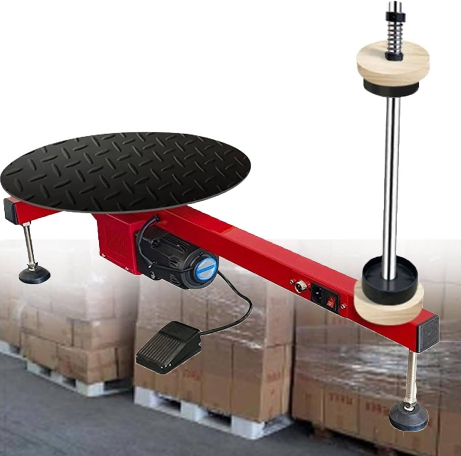 Distributeur de film étirable pour film de 20 à 70 cm, machine d'emballage robuste pour cartons, bagages, utilisation en entrepôt, acier inoxydable durable, solution d'emballage efficace