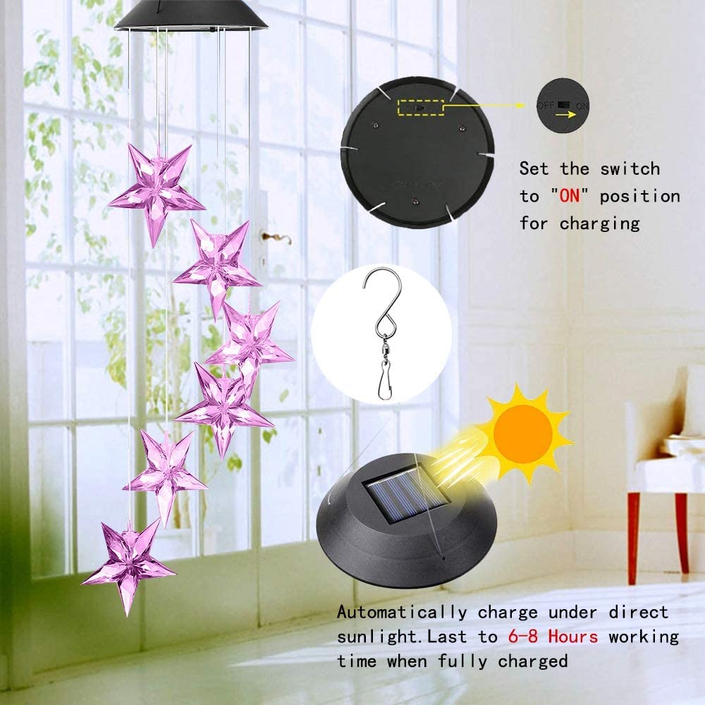 Amazon.co.jp: PAPRMA 風鈴ライト LED 風鈴 ソーラー 防水 太陽光充電
