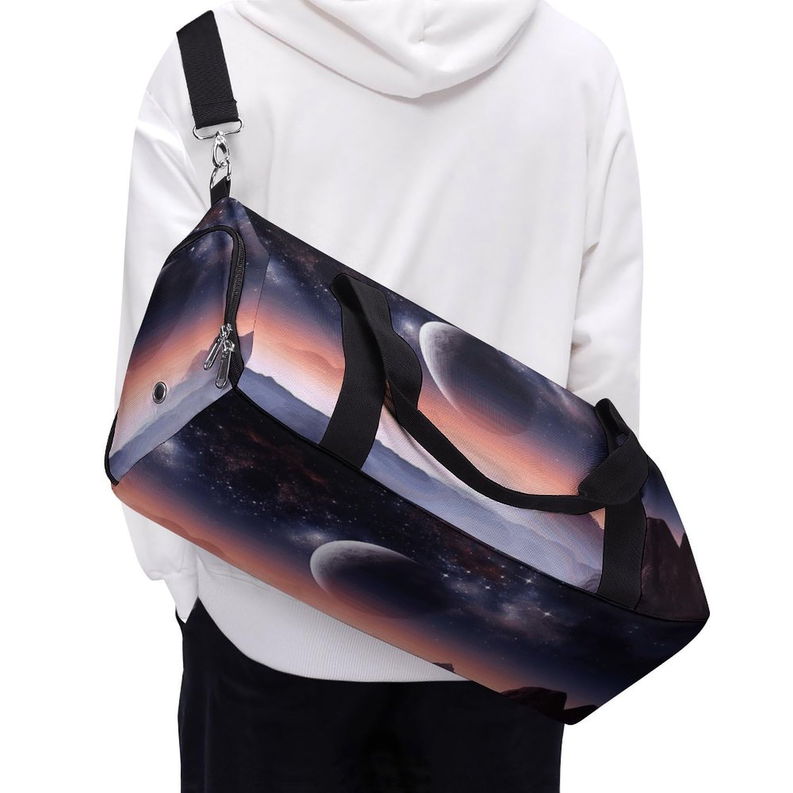 Turnbeutel Galaxy Nature Planet Turnbeutel für Damen Herren Rucksack Turnbeutel mit Schuhfach Wiederverwendbar Turnbeutel Mini Turnbeutel Galaxy Nature Planet Einheitsgröße, Galaxy Nature Planet,