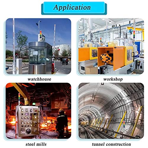 Yjingrui Led Industrial Signal Tower Light 5 Layers Flash Led Light With Buzzer Alarm Warning Lamp For Cnc Machines (Dc24V) #TOP6